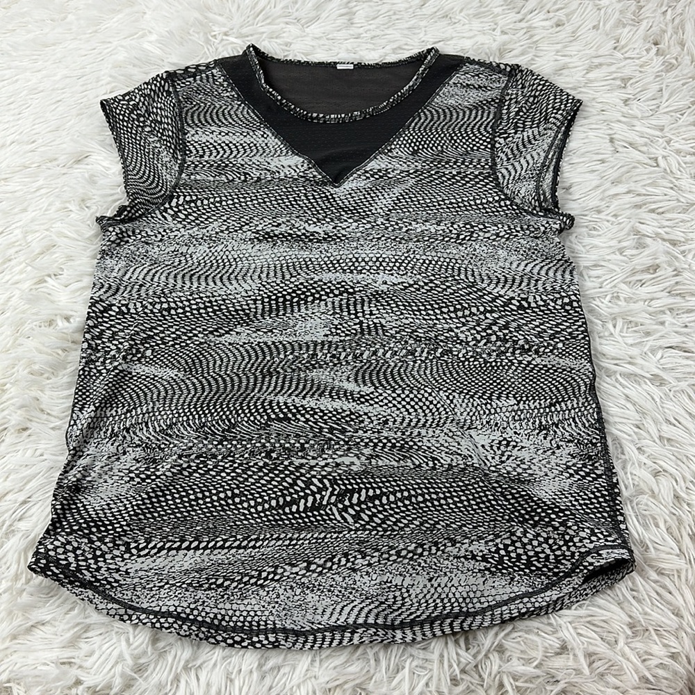 Lululemon For The Run Short Sleeve Swerve Vapor Metal Grey / Metal Grey